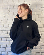 Hoodie "This too shall pass" black/white