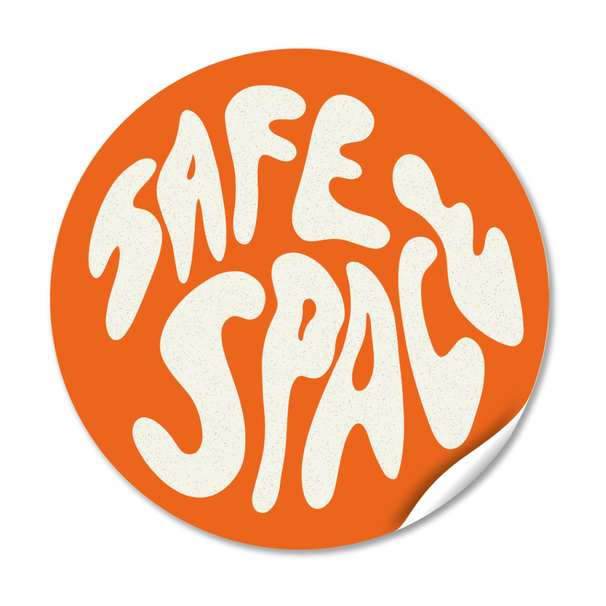 Sticker "Safe Space" - Orange