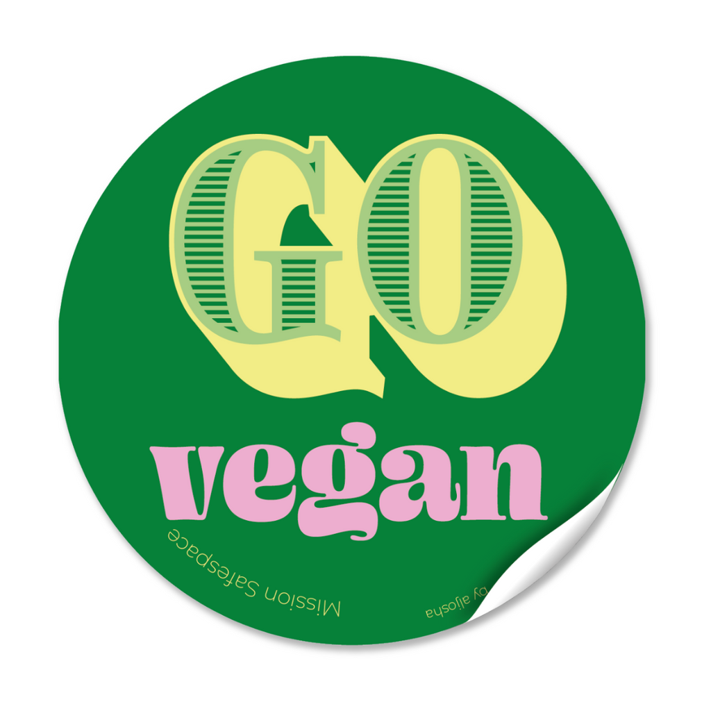 Sticker "Go Vegan"