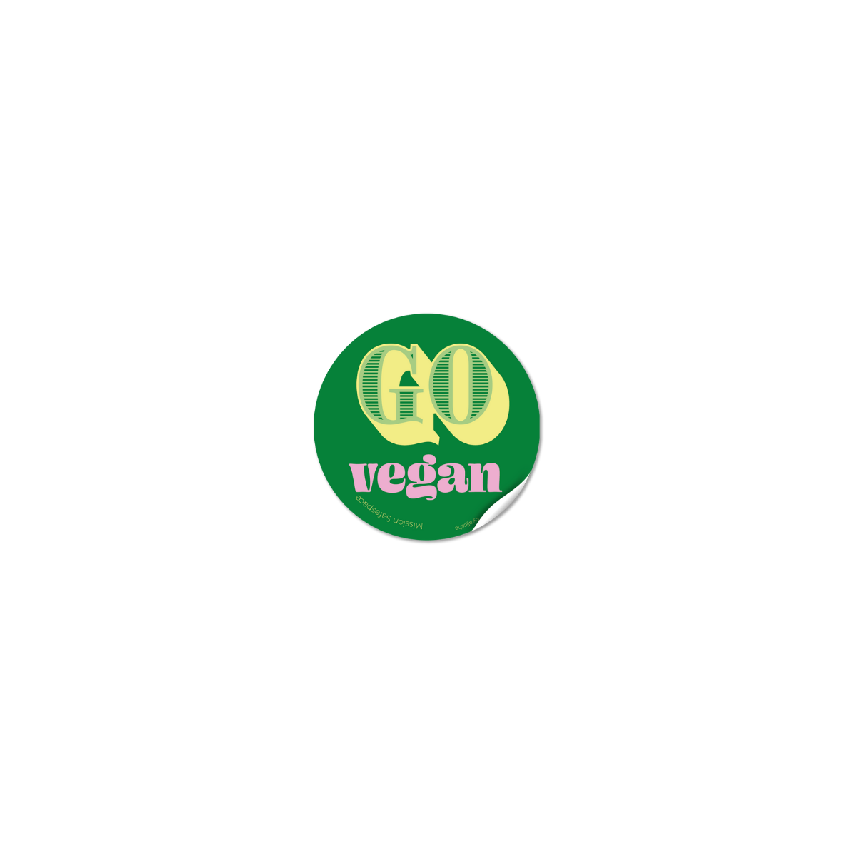 Sticker "Go Vegan"