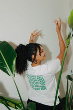T-Shirt "This too shall pass" white/green