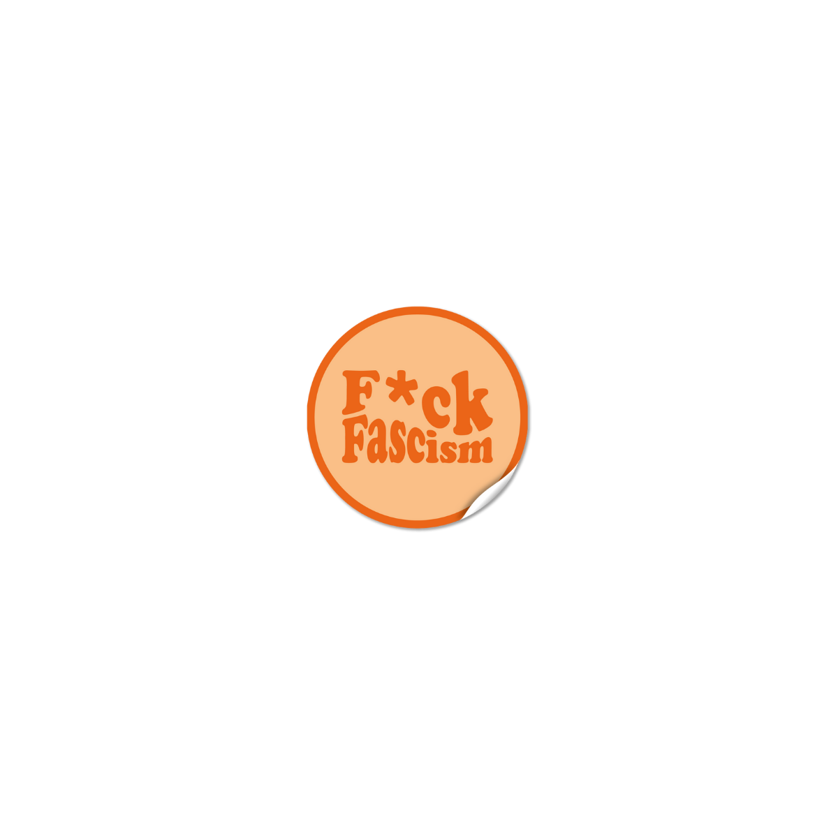 Sticker "F*ck Fascism" - Orange