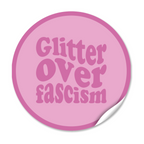 Sticker "Glitter over fascism" - Lila