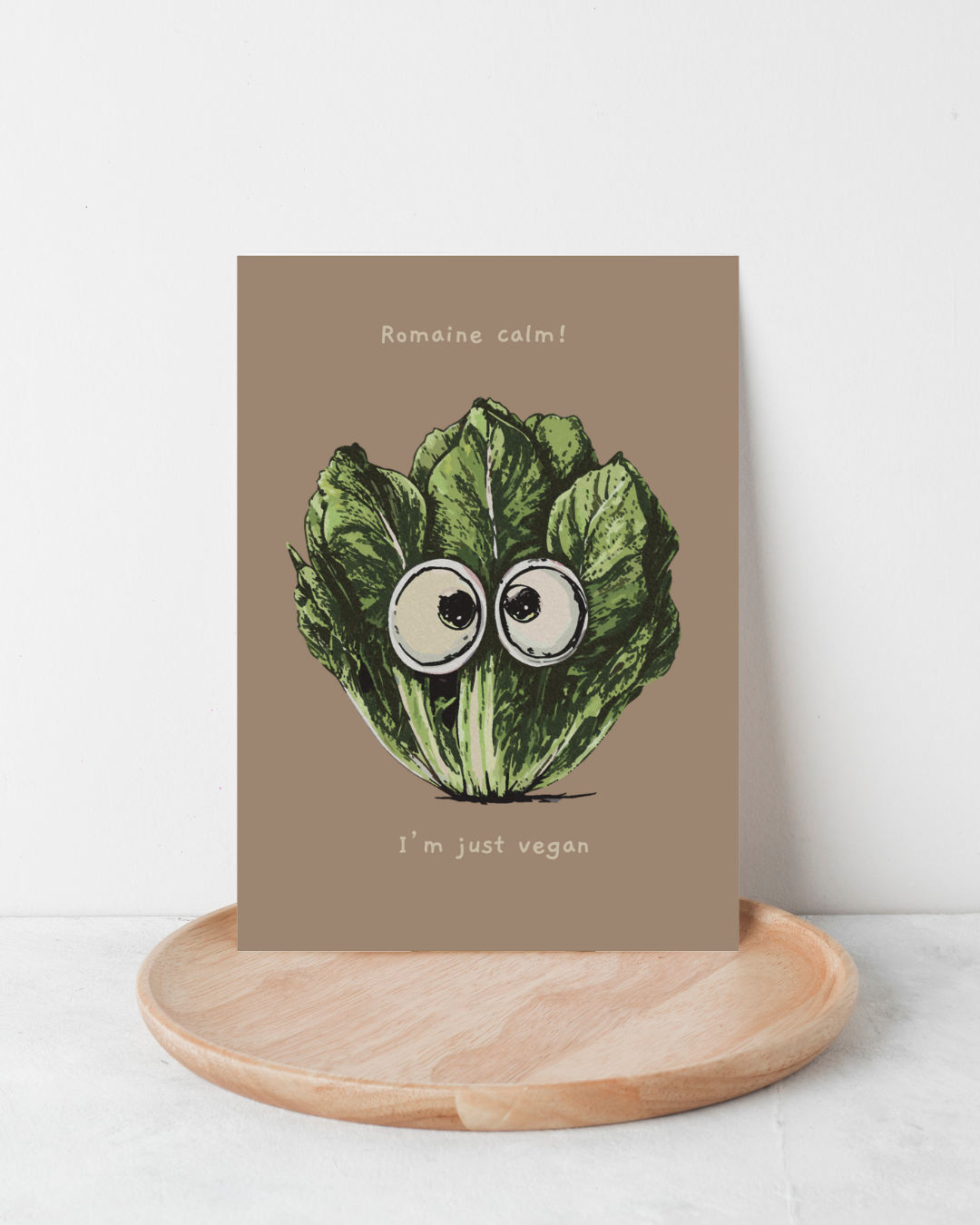 Karte "Romaine calm! I´m just vegan"