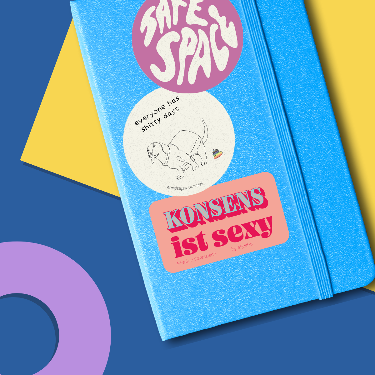 Sticker "Safe Space" - Lila