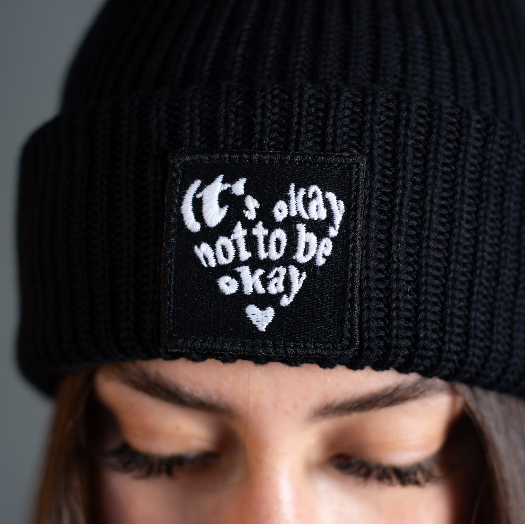 Beanie "It's Okay" heavy rib