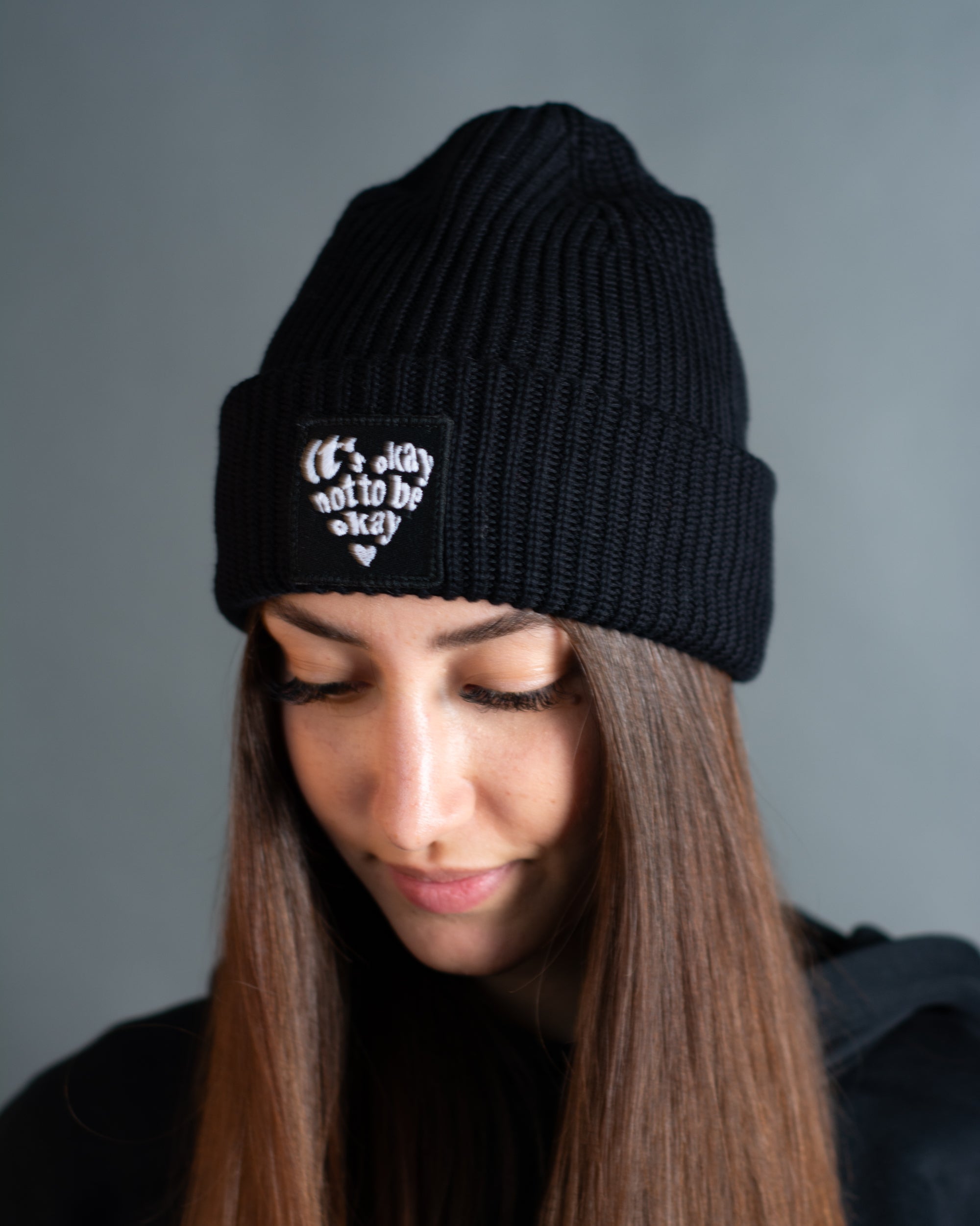 Beanie "It's Okay" heavy rib