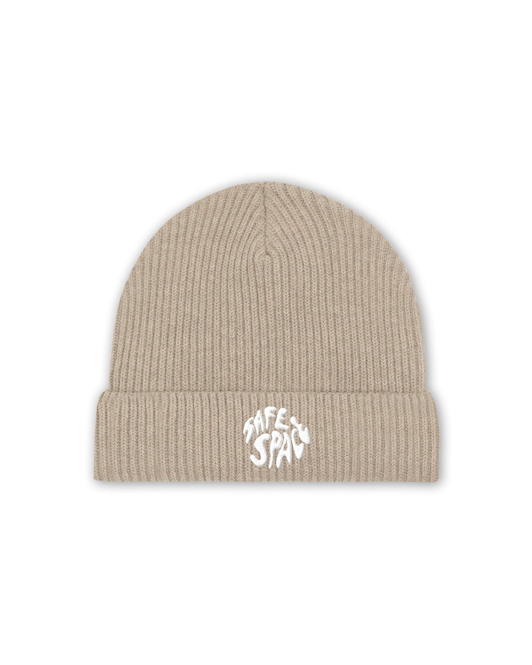 Beanie "Mission SafeSpace" sand
