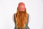 Base Cap "Träume nicht dein Leben" vintage orange