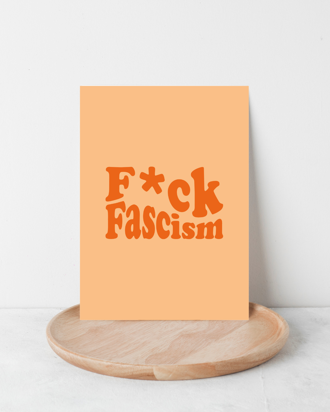 Karte "F*ck Fascism"