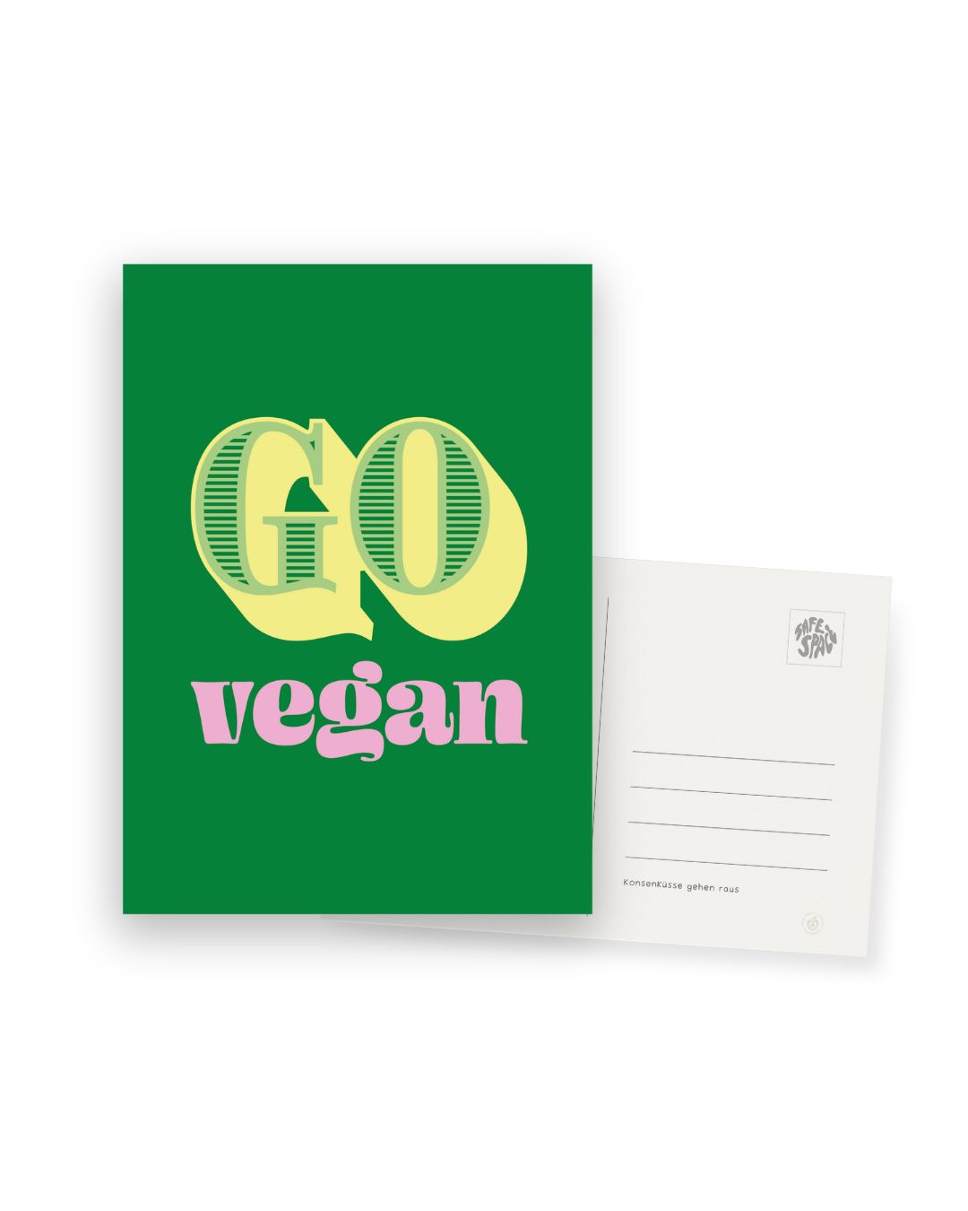 Karte "Go vegan"