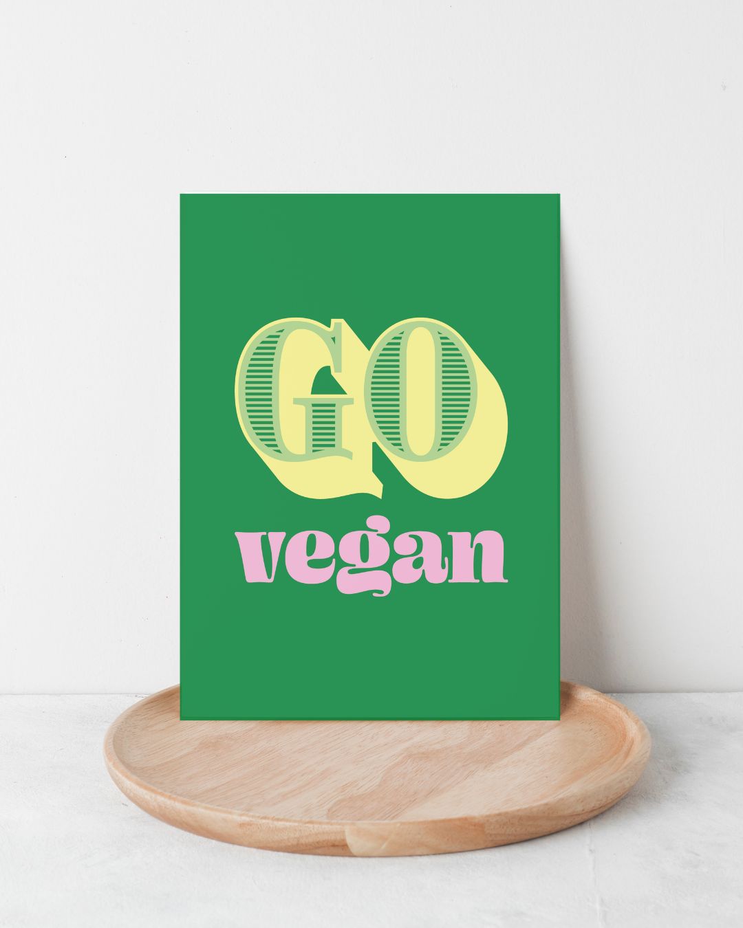 Karte "Go vegan"