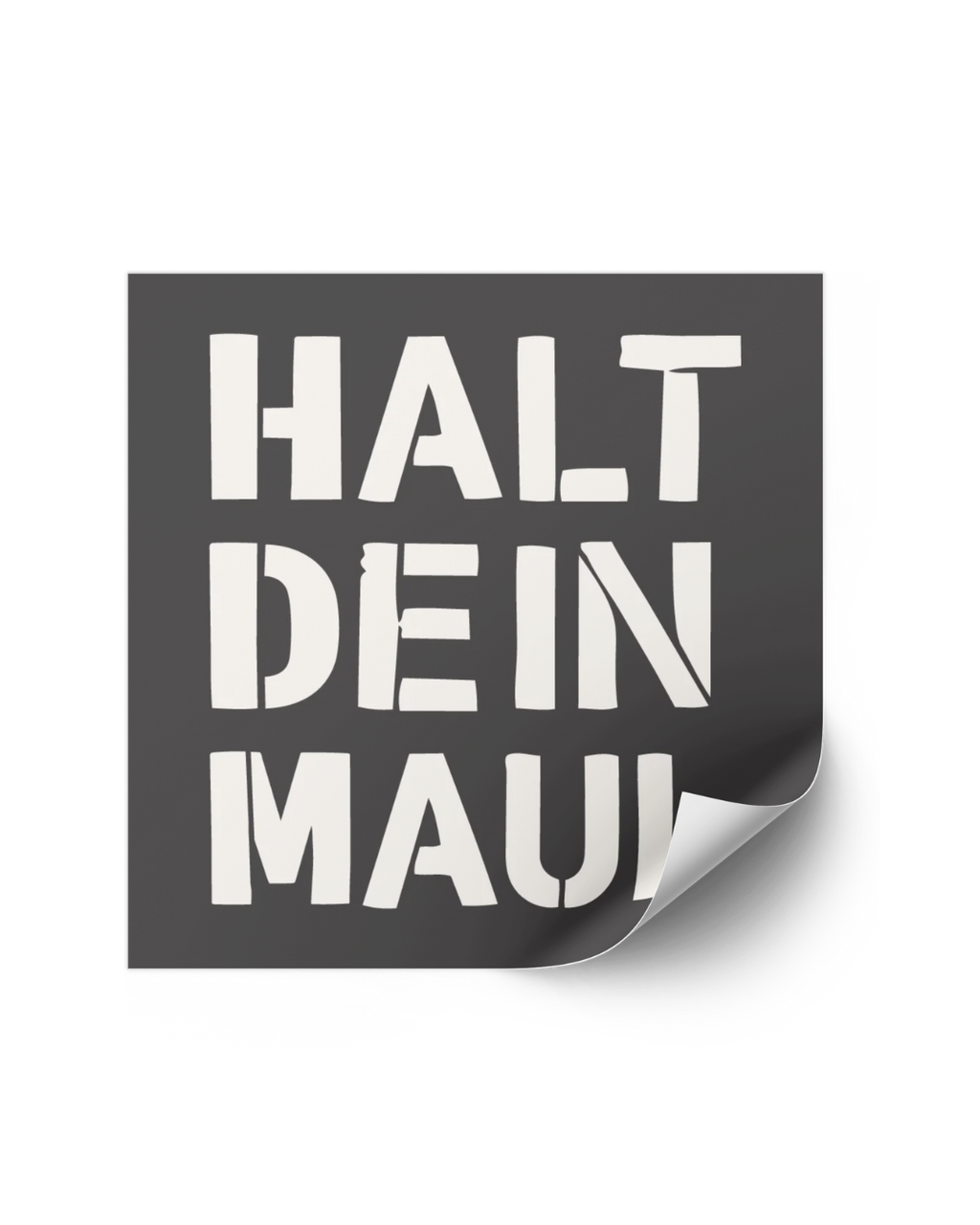 Stickerset "Halt dein Maul"