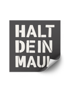 Stickerset "Halt dein Maul"