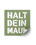 Stickerset "Halt dein Maul"