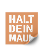 Stickerset "Halt dein Maul"