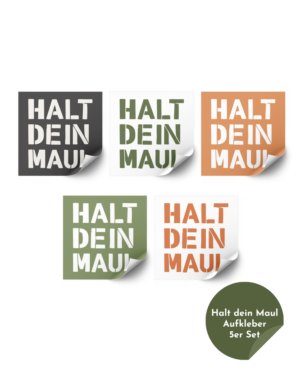Stickerset "Halt dein Maul"