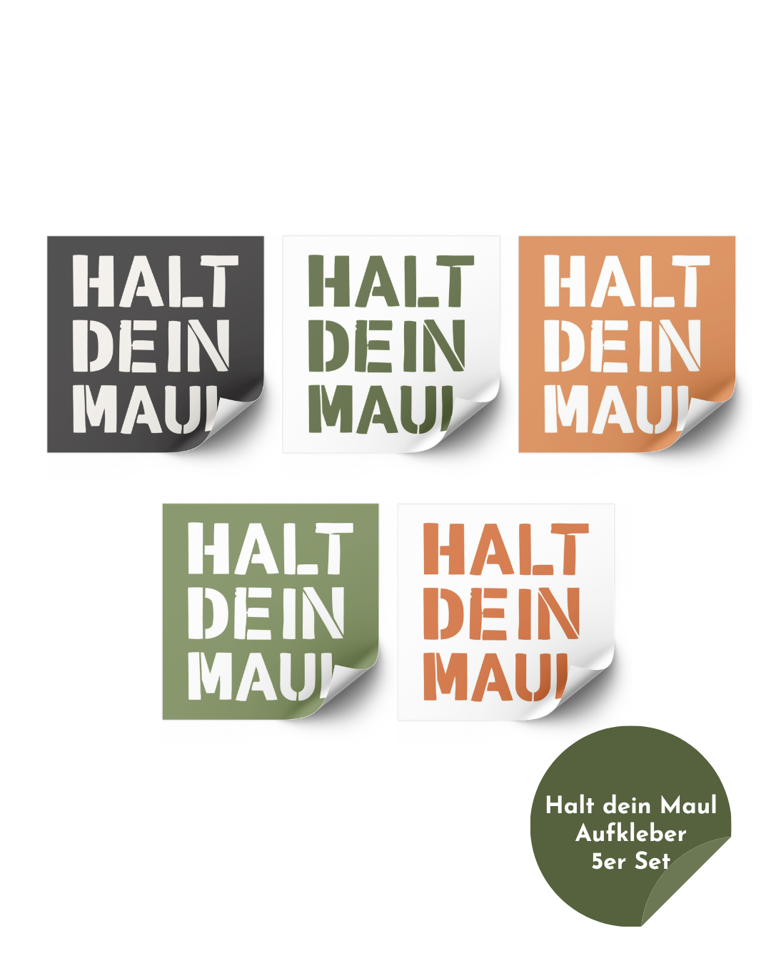 Stickerset "Halt dein Maul"