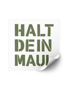 Stickerset "Halt dein Maul"