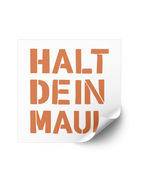 Stickerset "Halt dein Maul"