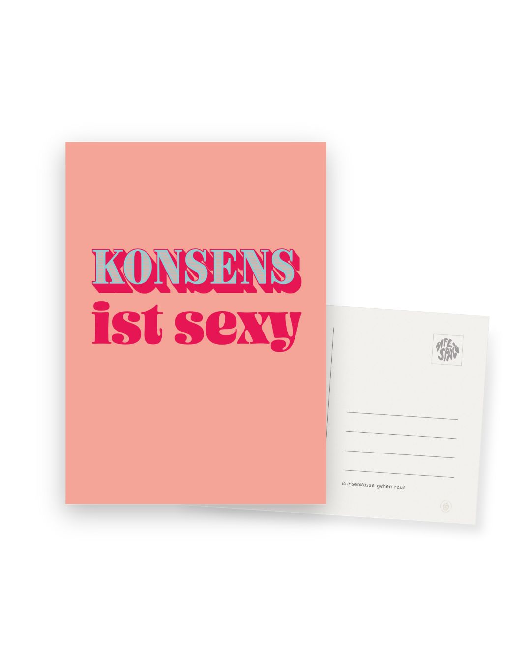 Karte "Konsens ist sexy"