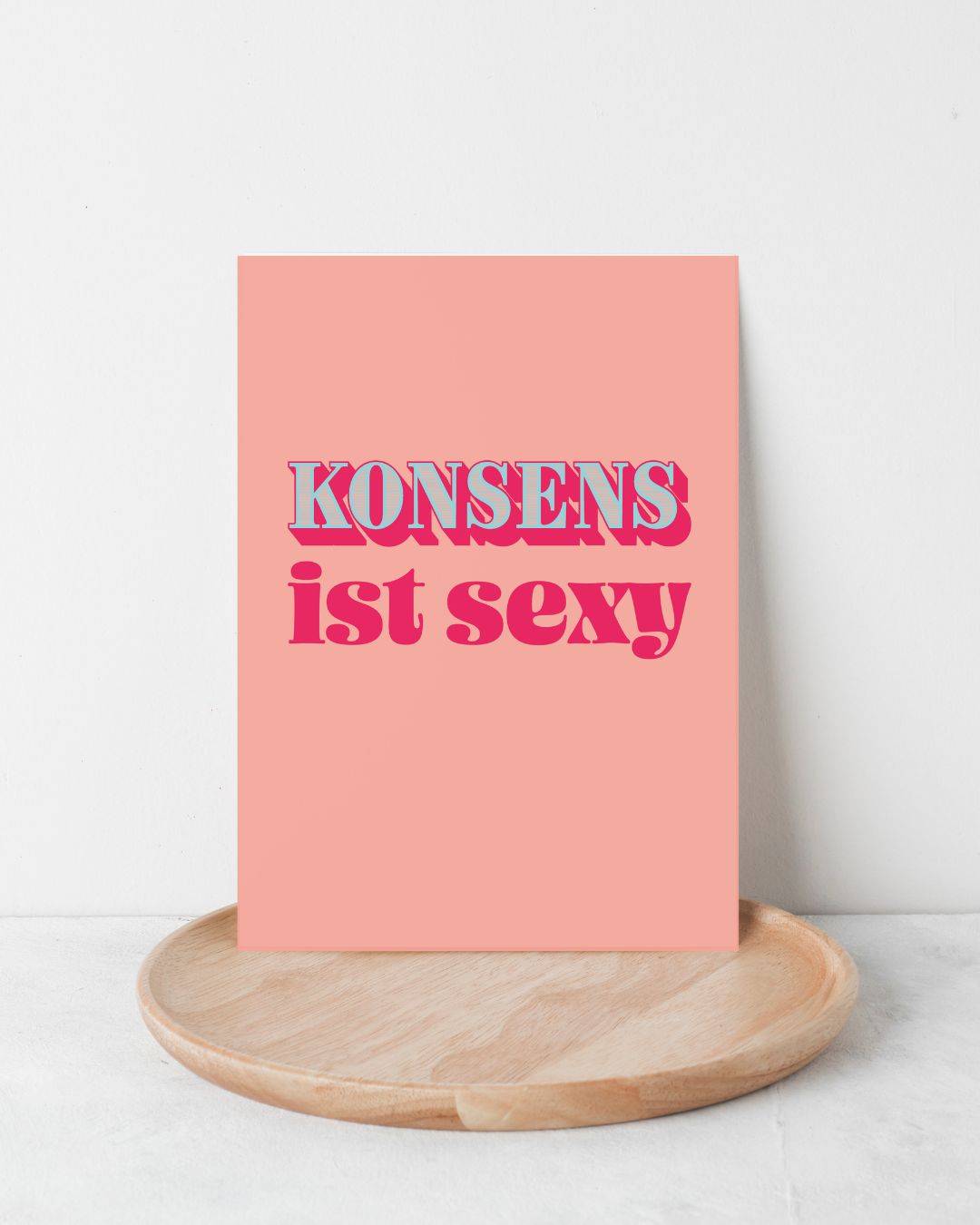 Karte "Konsens ist sexy"