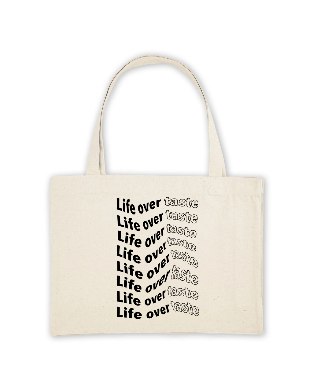 Shopper "Life over taste"