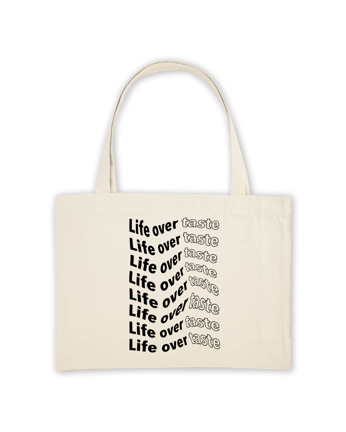 Shopper "Life over taste"