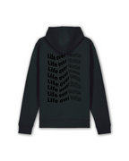 Hoodie "Life over taste" black/black