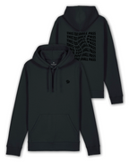 Hoodie "This too shall pass" black/black