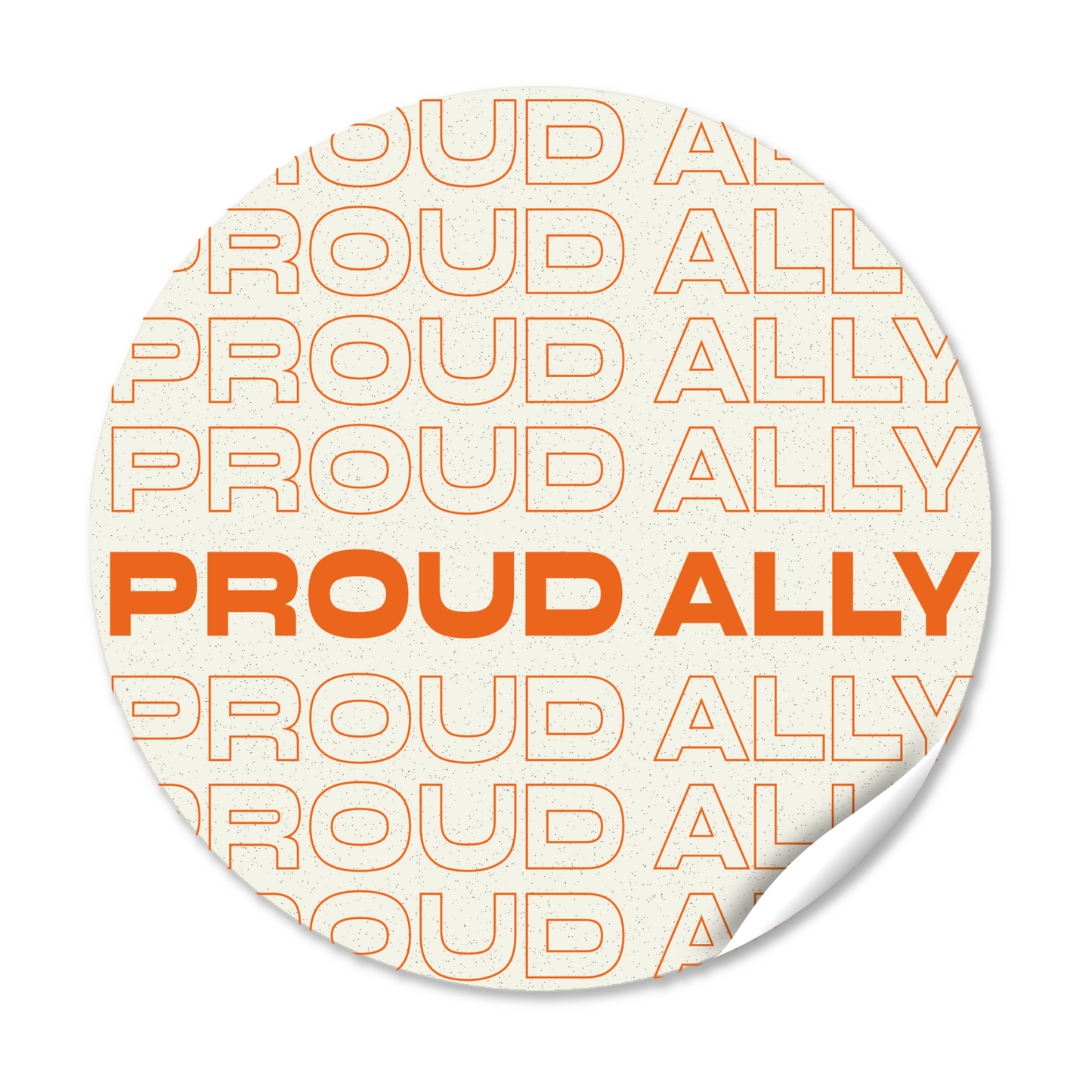 Sticker "PROUD ALLY"