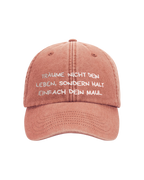 Base Cap "Träume nicht dein Leben" vintage orange