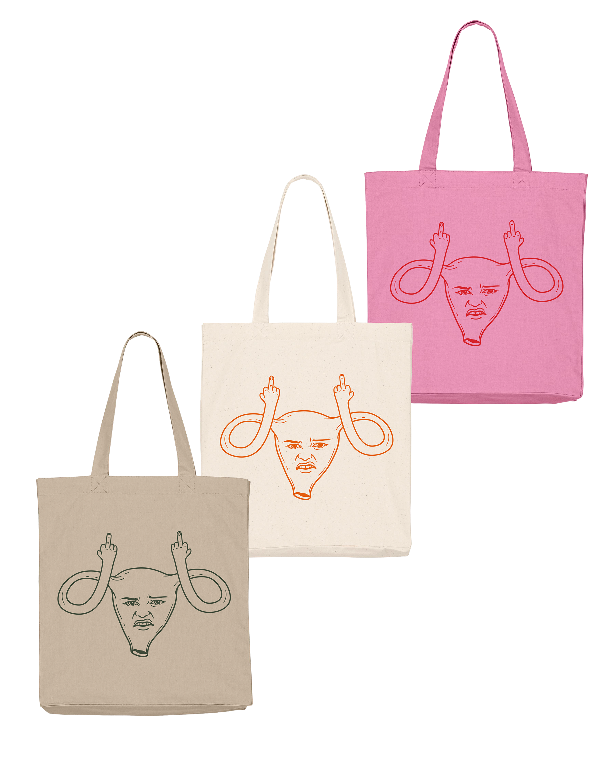 Baumwolltasche "Angry Uterus"