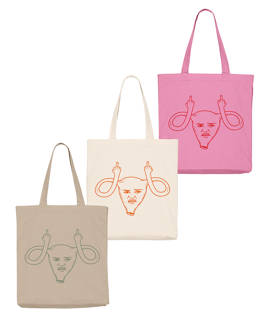 Baumwolltasche "Angry Uterus"