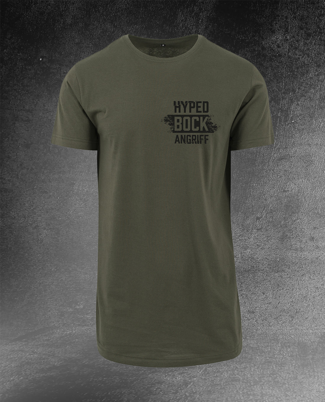 T-SHIRT HYPED BOCK ANGRIFF OLIV