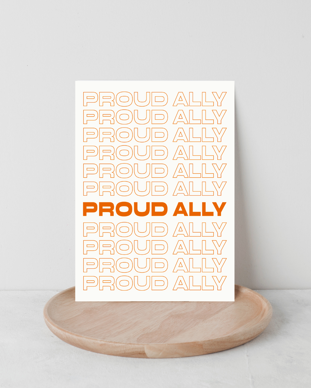 Karte "PROUD ALLY"