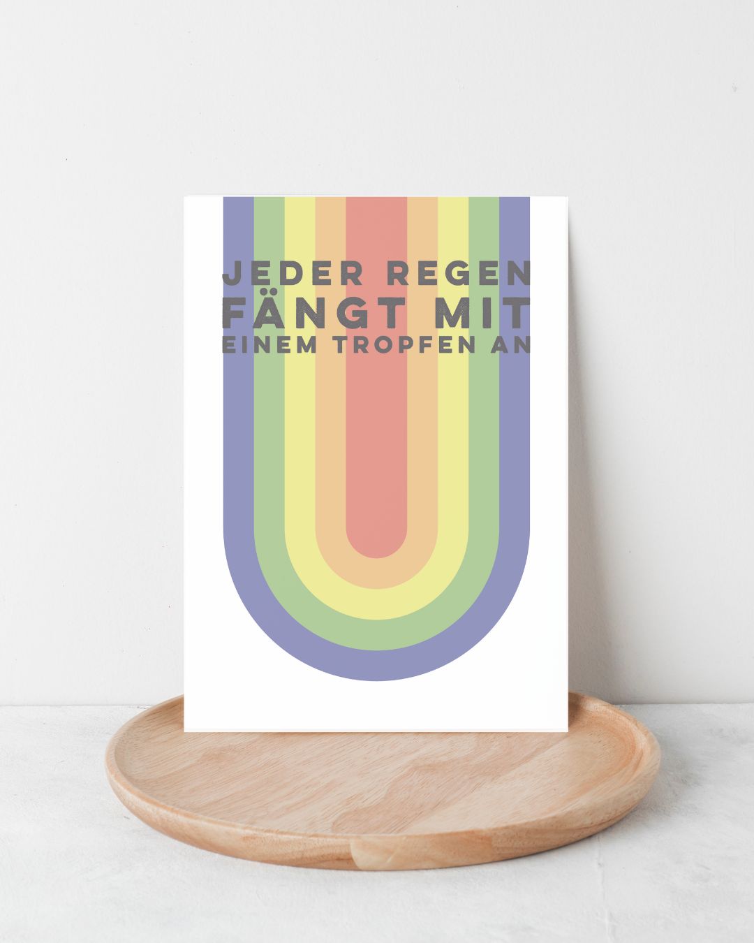 Karte "Jeder Regen fängt mit einem Tropfen an"