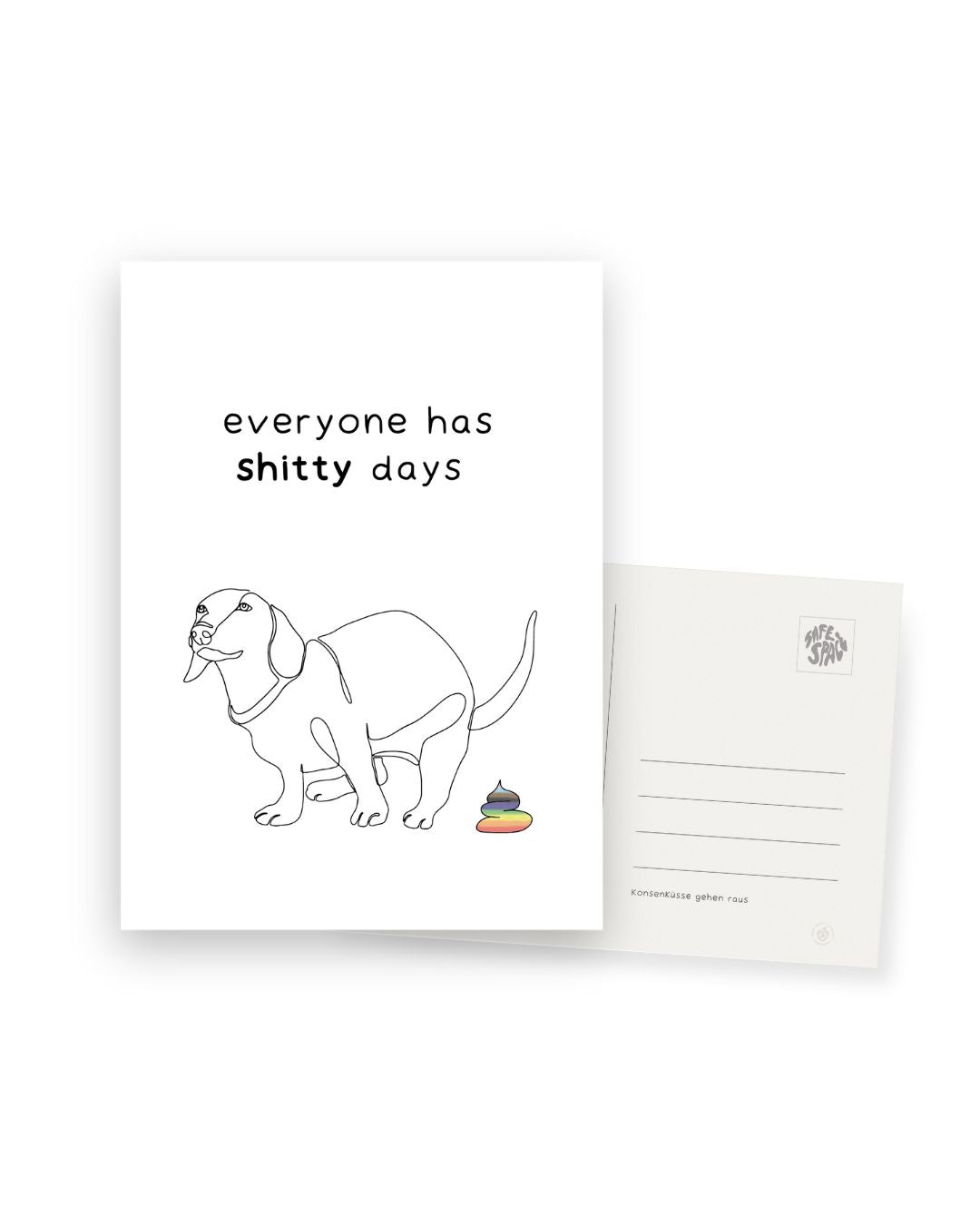 Karte "everyone has shitty days"