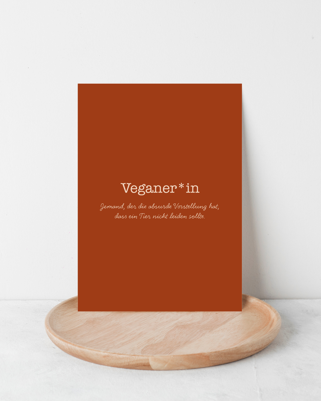 Karte "Veganer*in"